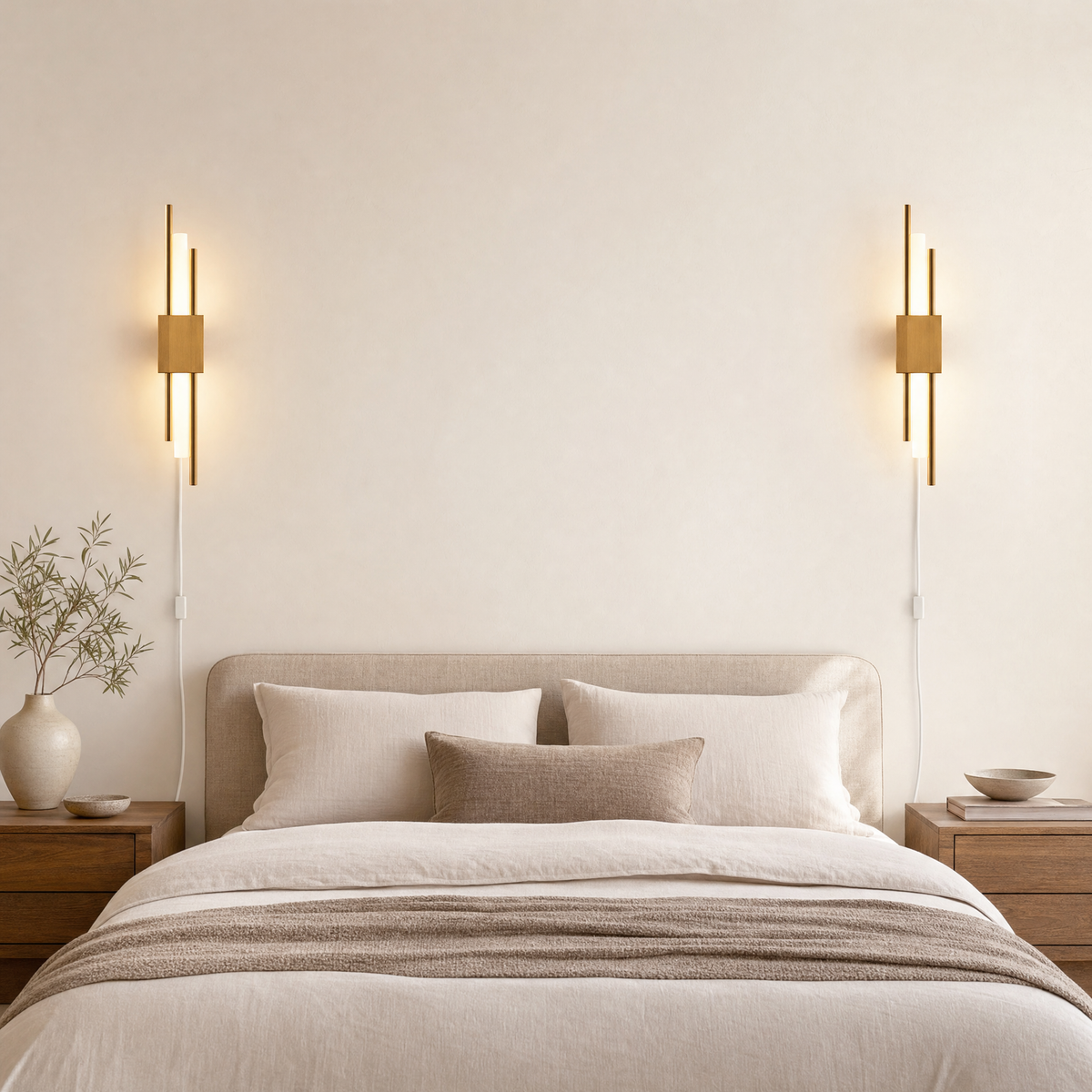 Solis Wall Mounted Lamp for Living Room in plug in a pair