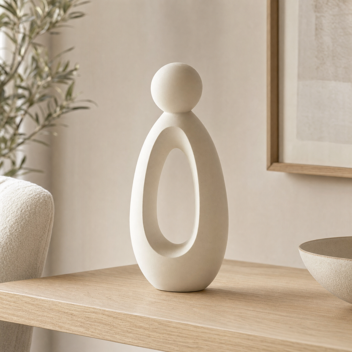 Balta Decor Object for Living Room in white