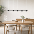 Ness Hanging Ceiling Light for Living Room in 6 heads black