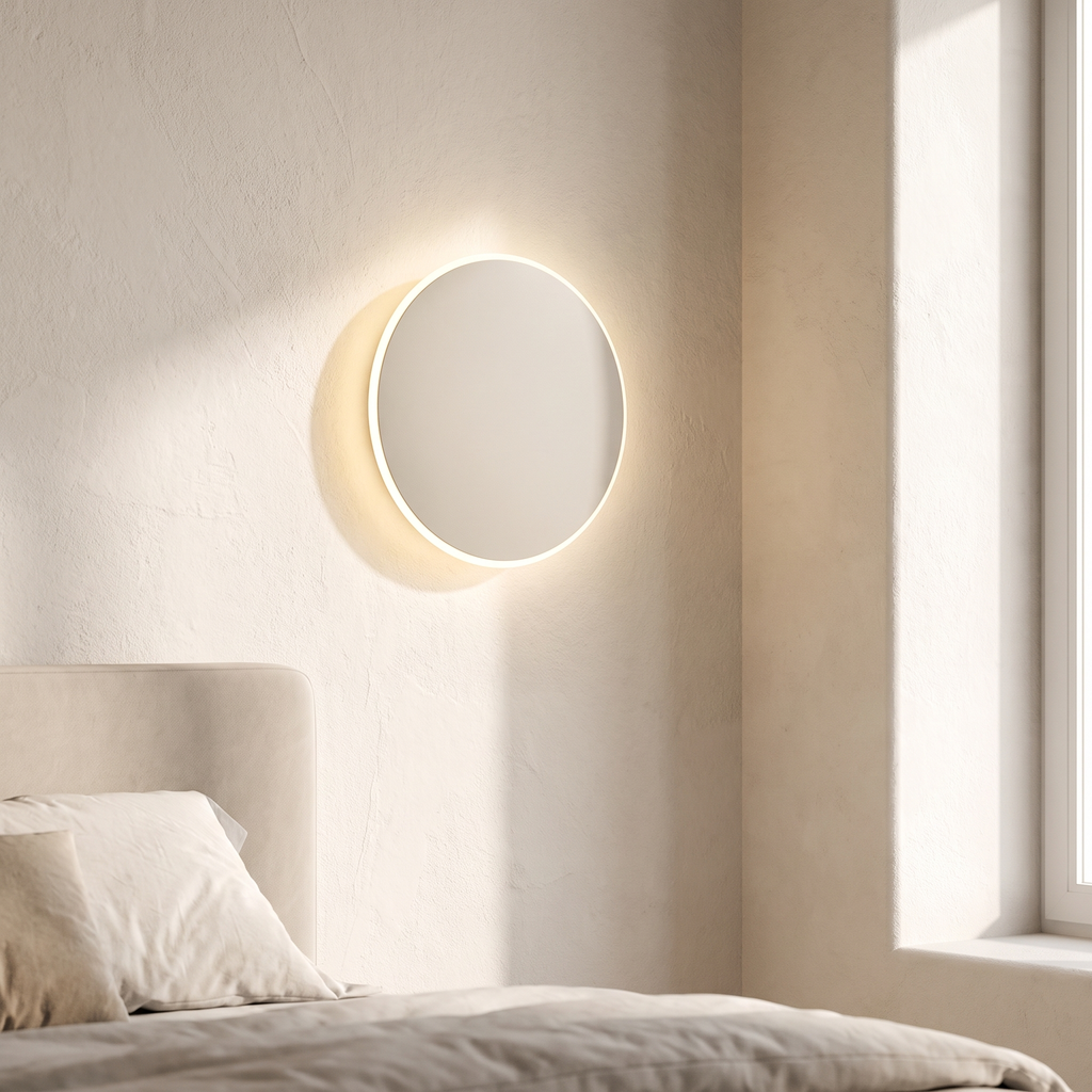 Amble Wall Mounted Lamp for Bedroom in white / noswitch
