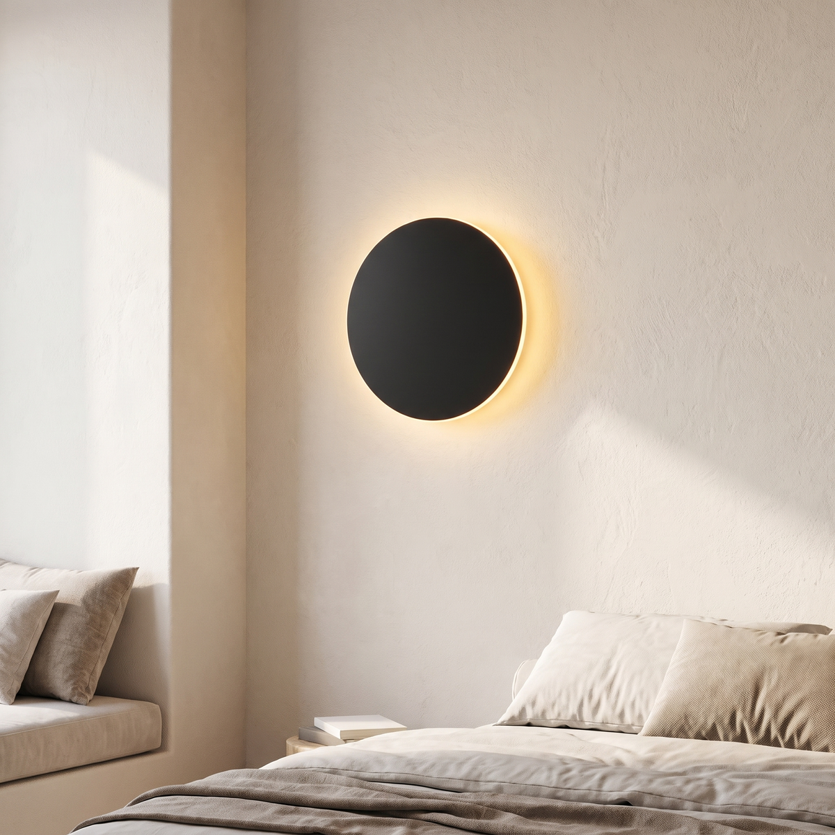 Amble Wall Mounted Lamp for Bedroom in black / noswitch