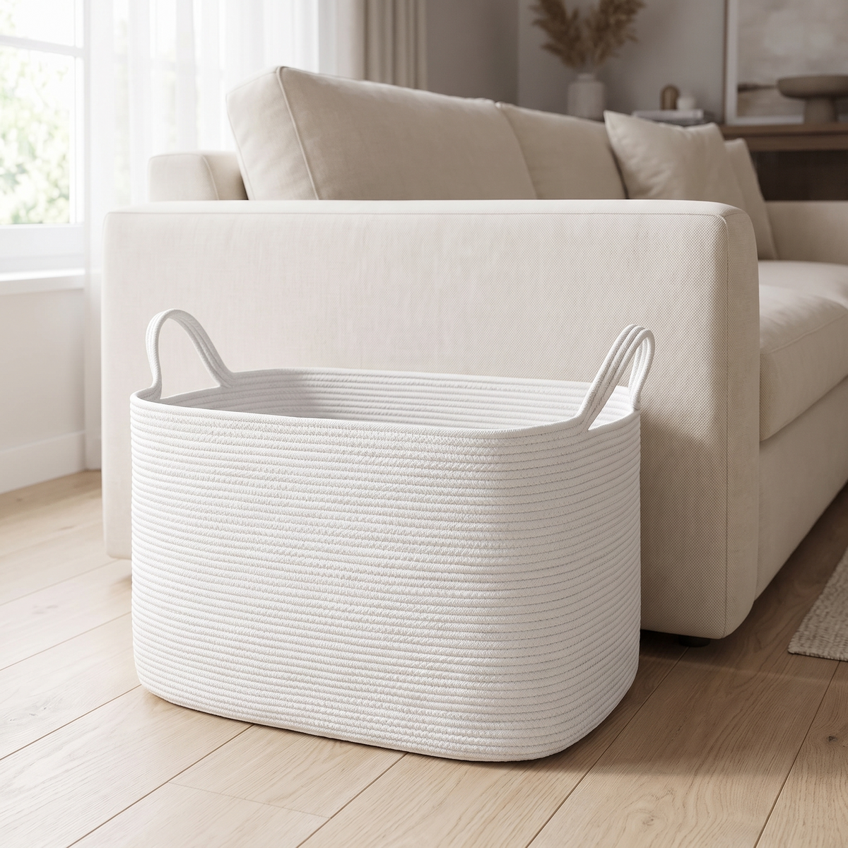Lewis Woven Organizer in white