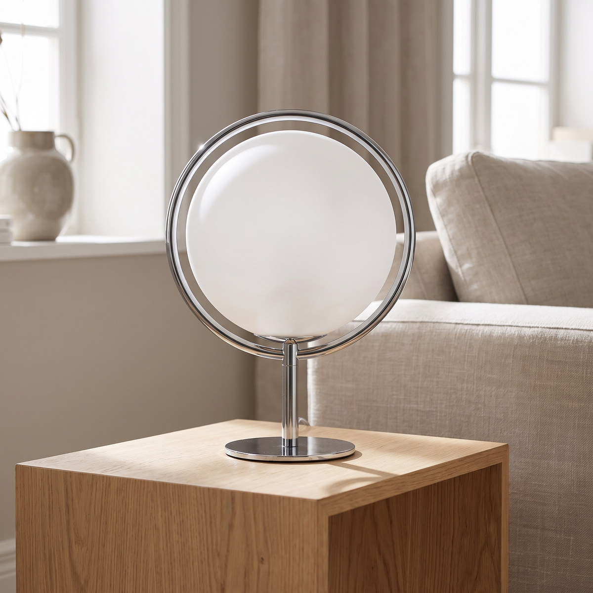 Glint Standing Light for Living Room in single ball table lamp