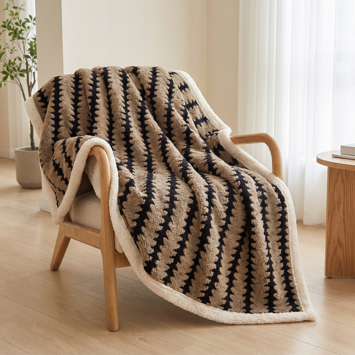 Noup Cozy Throw in khaki