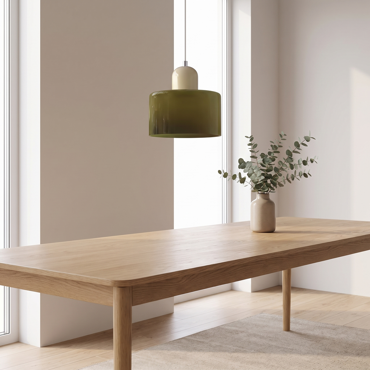 Spray Hanging Ceiling Light for Bedroom in brownish green beige