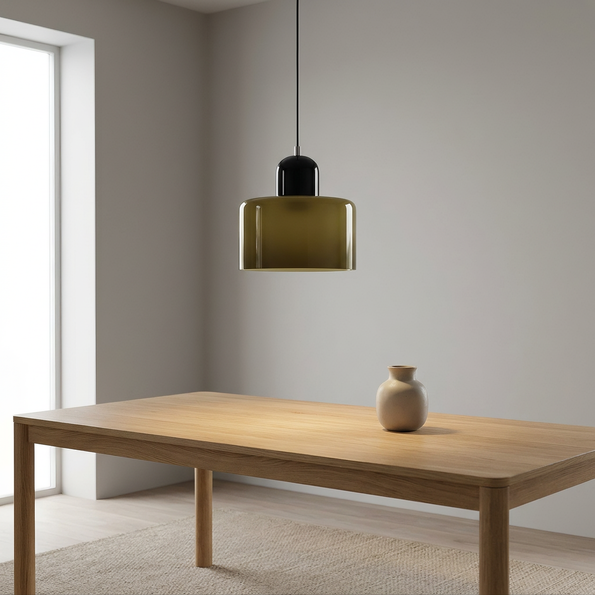 Spray Hanging Ceiling Light for Bedroom in brownish green black