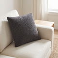 Vale Cushion Case for Living Room in charcoal grey