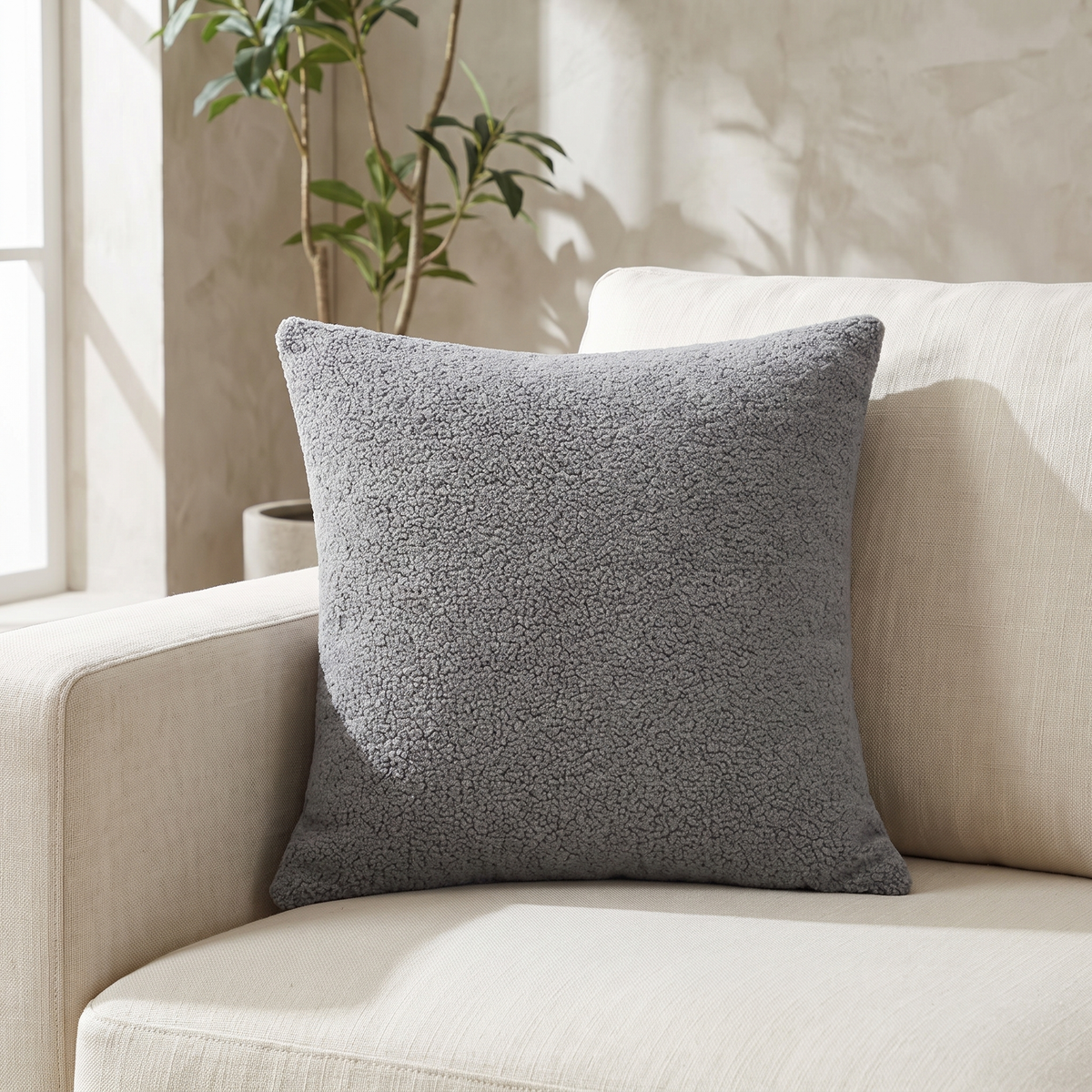Vale Cushion Case for Living Room in slate grey