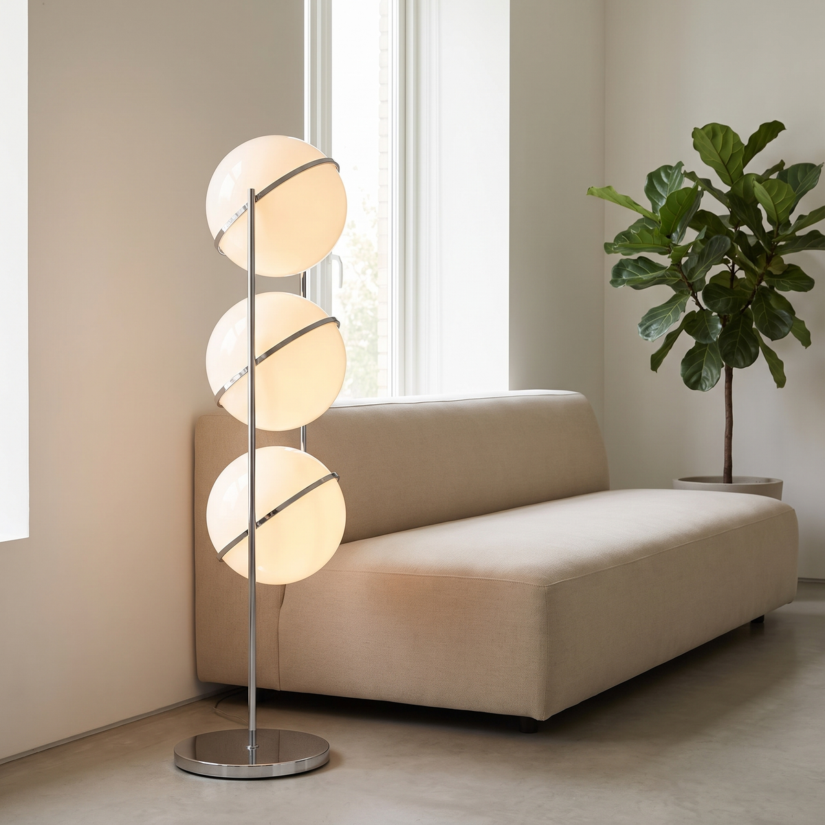 Gloam Standing Light for Living Room in 3 ball