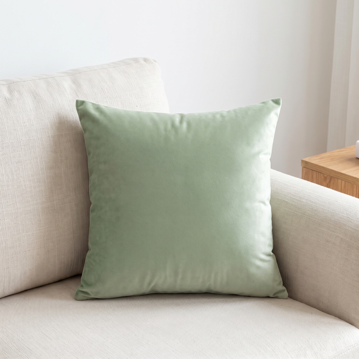 Eyre Throw Pillow Cover for Living Room in light green