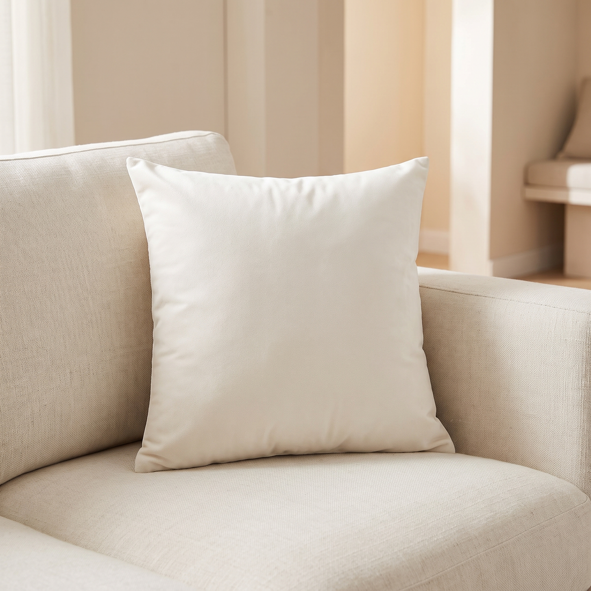 Eyre Throw Pillow Cover for Living Room in white