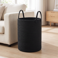 Laurel Woven Organizer for Living Room in black