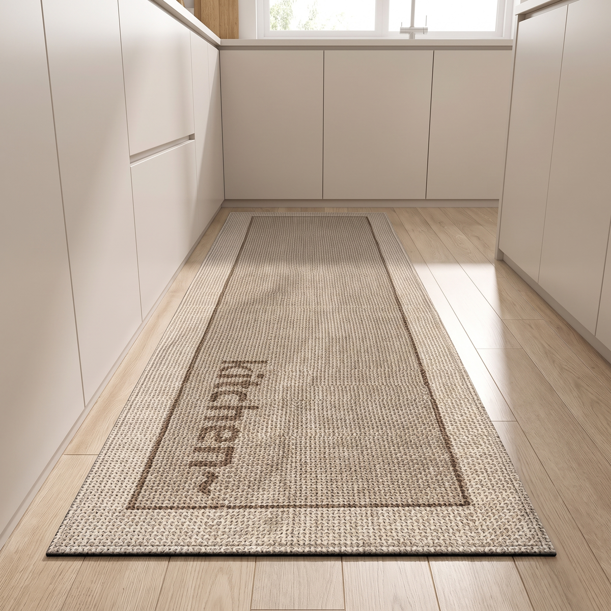 Knoll Area Rug for Kitchen in linen kitchen