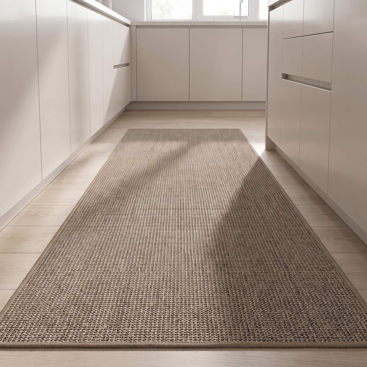 Knoll Area Rug for Kitchen in mocha