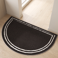 Field Area Rug for Garden in black white border