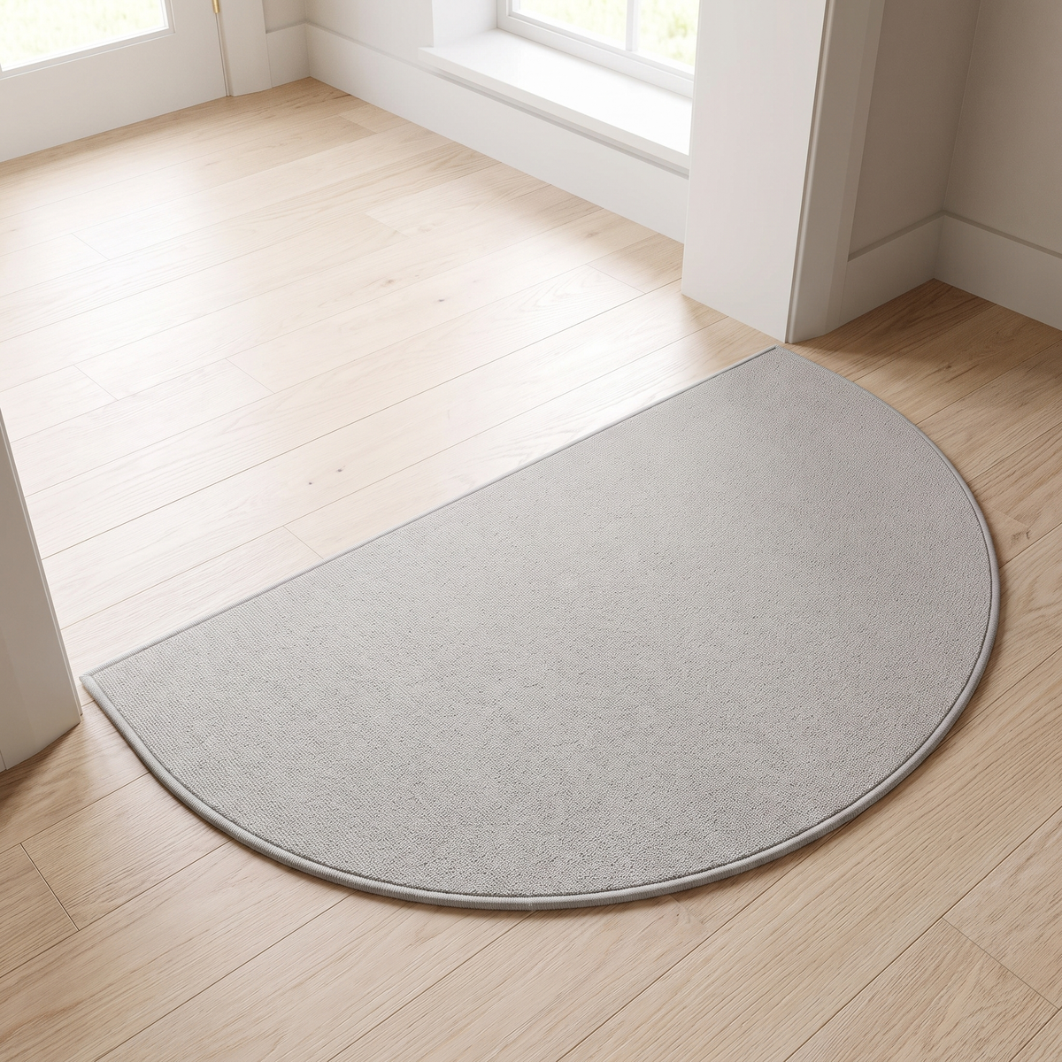 Field Area Rug for Garden in plain grey